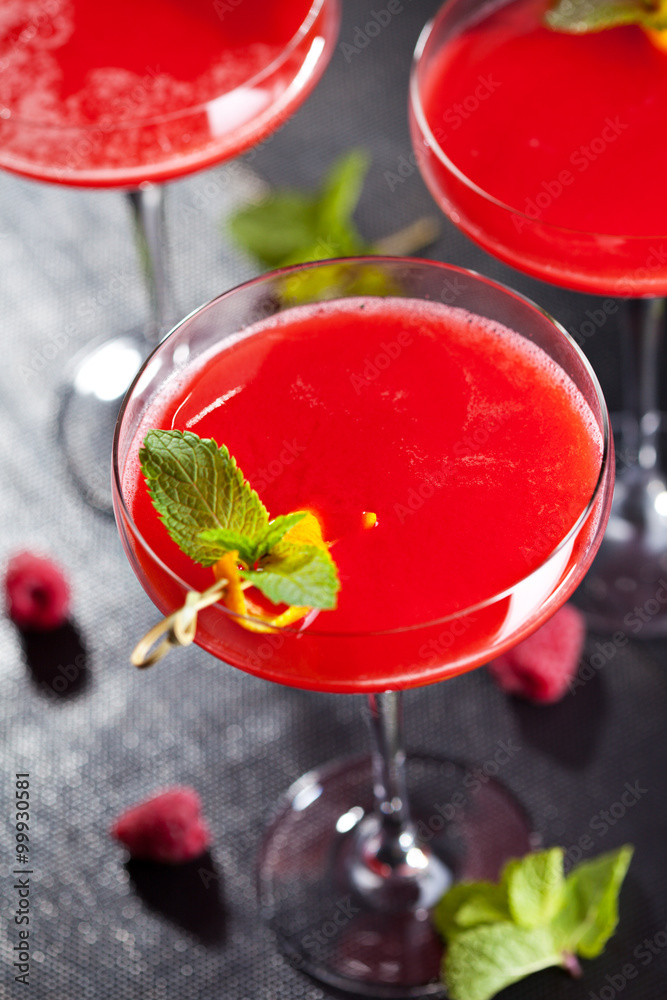 Strawberry Margarita with Mint