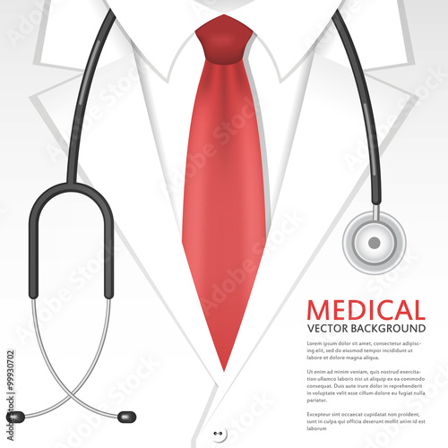 Medical background with doctor uniform