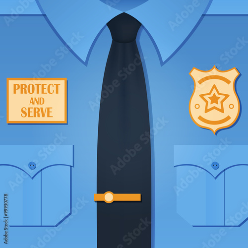 Background with police officer uniform