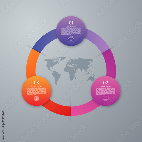 Vector circle infographic