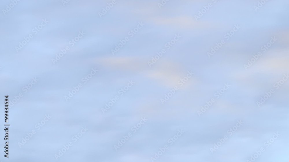 Time-lapse of a layer of thin clouds in the sky.