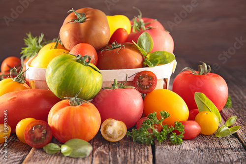 assorted colorful tomatoes