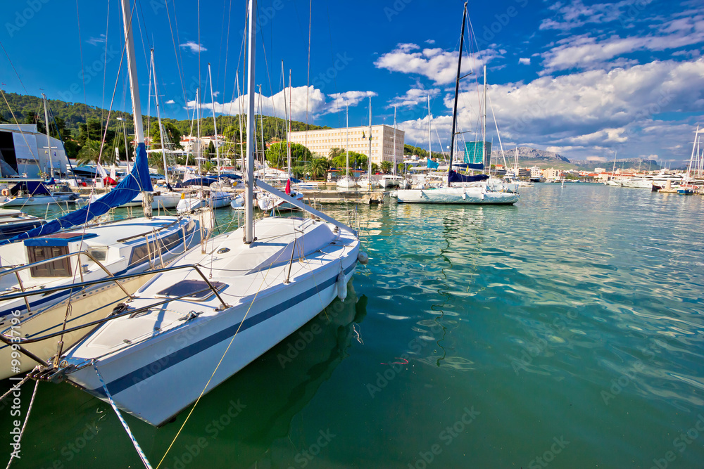 Sailing marina in Split waterfront