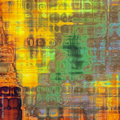 Wallpaper Mural Grunge aging texture, art background. With different color patterns: yellow (beige); brown; green; blue Torontodigital.ca