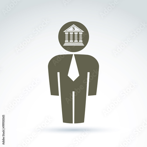 White collar bank worker ma...