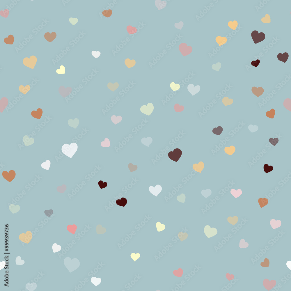 Happy valentines day seamless vector hand drawn pattern Happy valentines day seamless vector hand drawn pattern