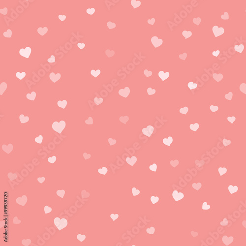 Valentines day simple seamless vector hand drawn pattern