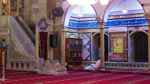 Royalty Free Stock Video Footage of Jezzar Pasha Mosque shot in Israel at 4k with Red. photo