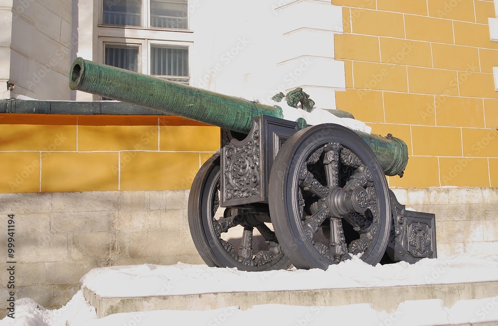 Old cannon shown in Moscow Kremlin. Old cannon shown in Moscow Kremlin.