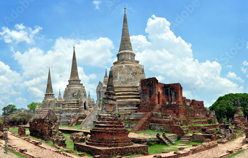 Thailand, Asia - Old Temple wat Chaiwatthanaram of Ayutthaya Province (Ayutthaya Historical Park)