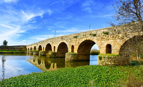 Puente Romano bridge in Merida, Spain photo