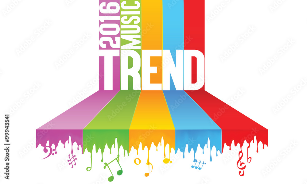 Obraz premium Music Trend In 2016