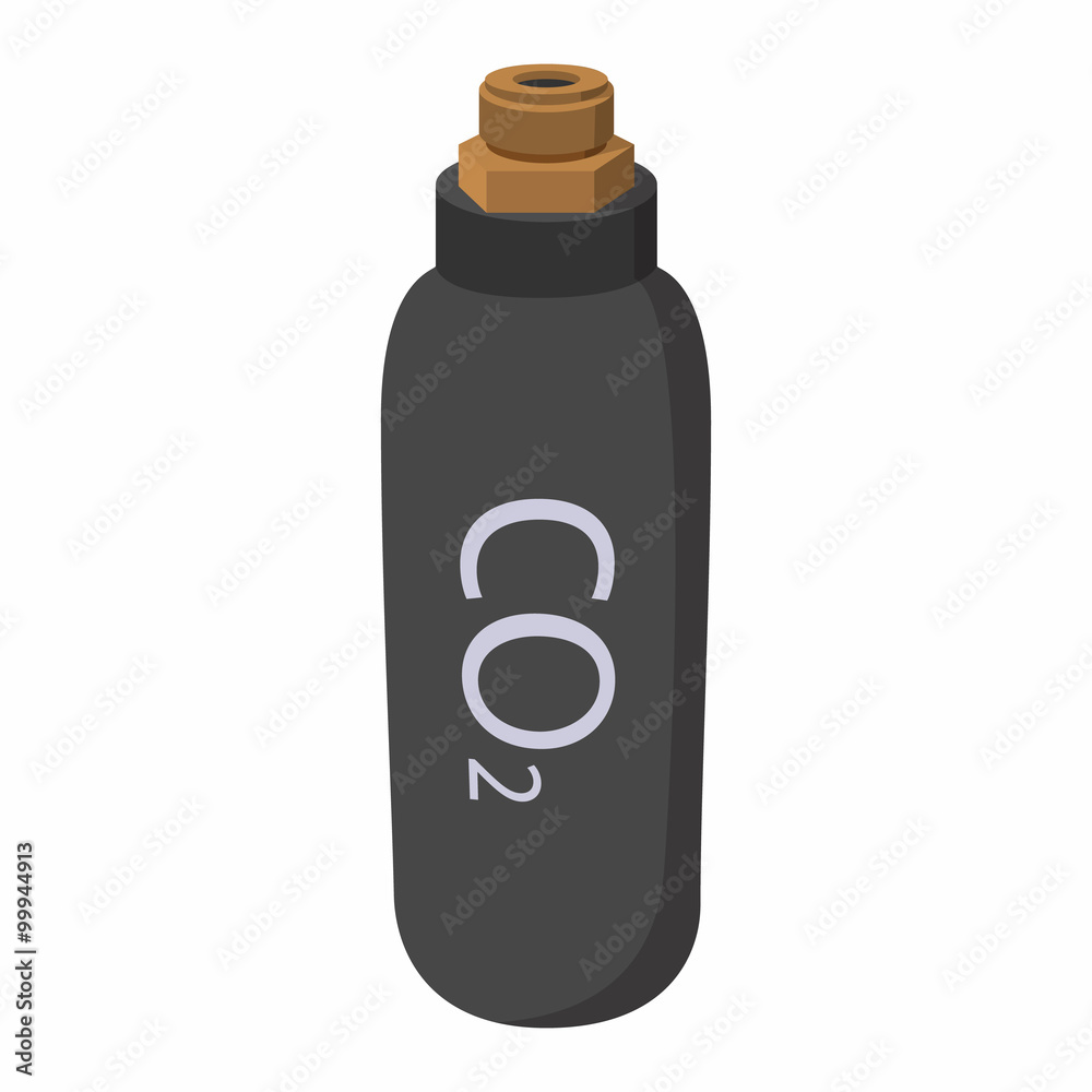 Gas hand grenade cartoon icon