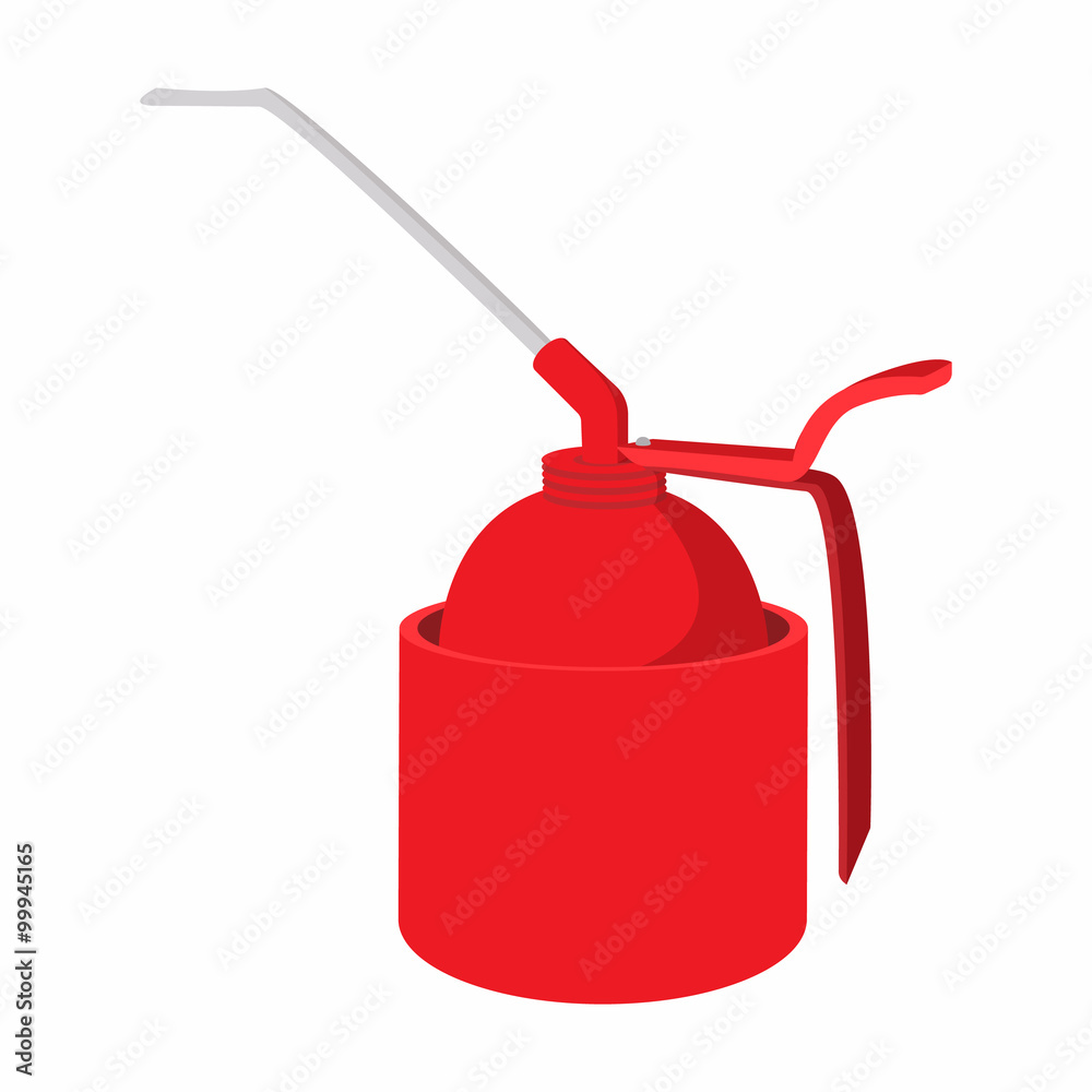 Fototapeta premium Portable gas burner cartoon icon