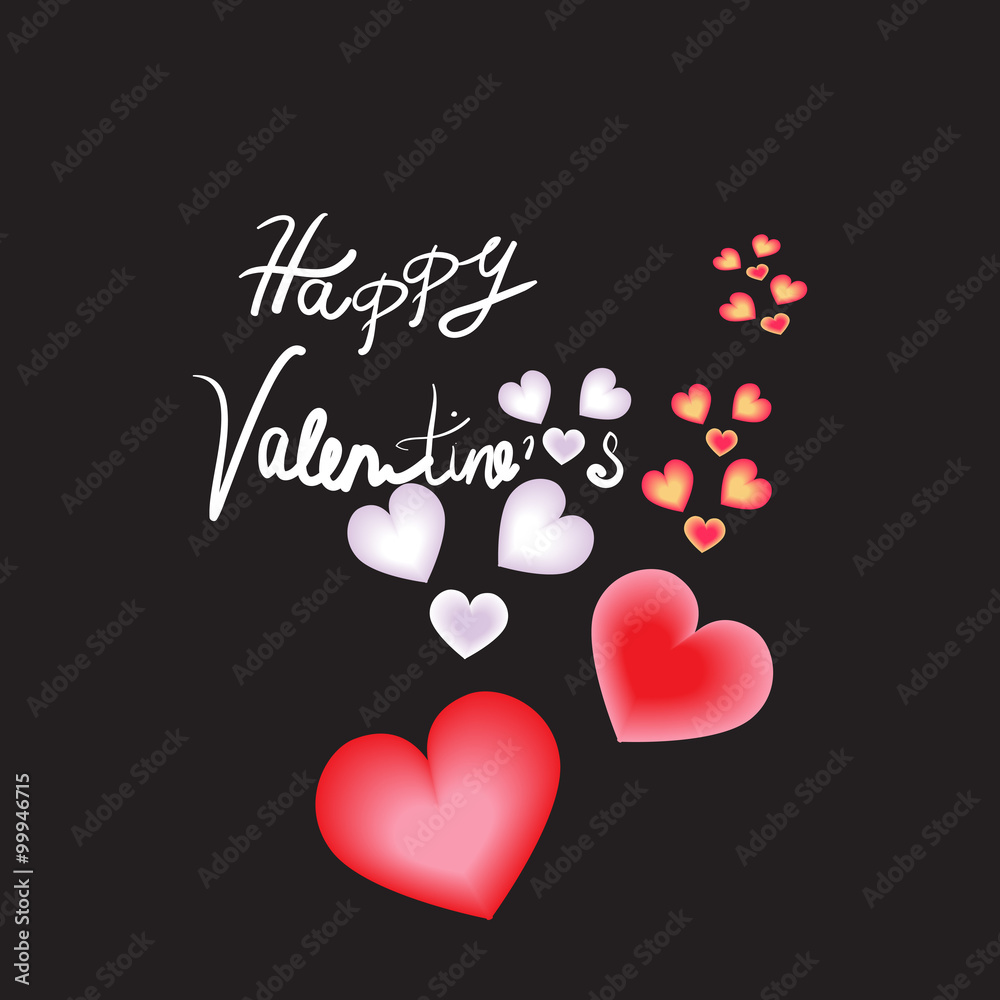 valentine happy love card in vector