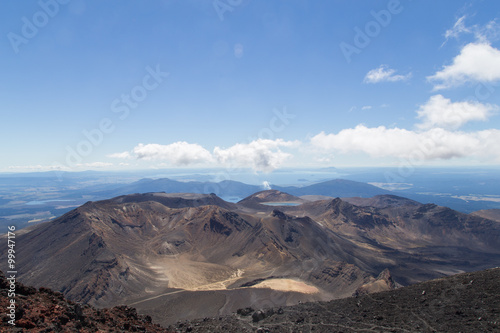 View from the top of Mount Ngauruhoe