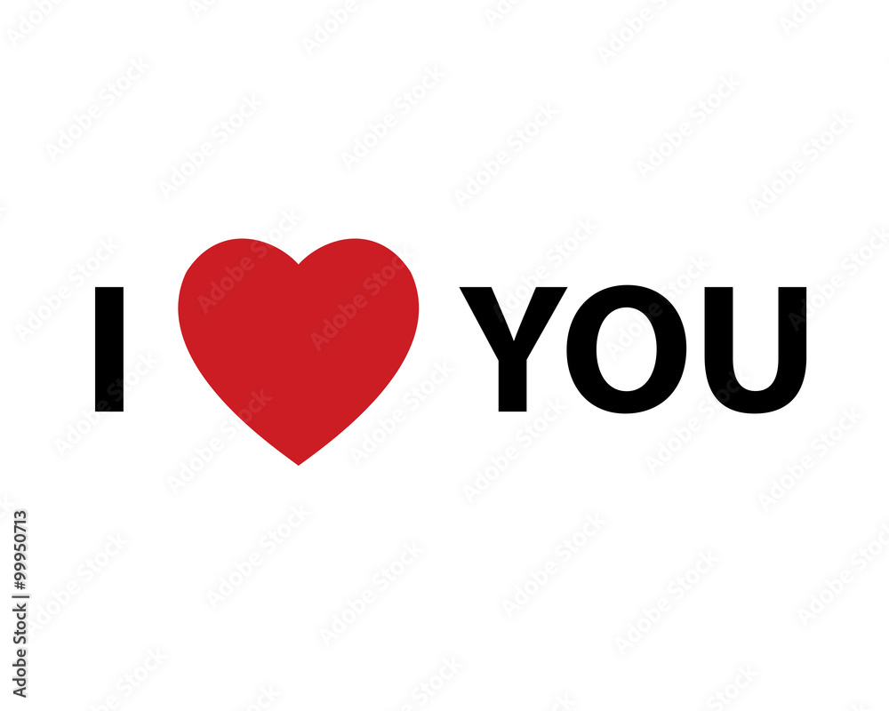 I Heart You design element for Valentines day. Vector illustration I Heart You design element for Valentines day. Vector illustration