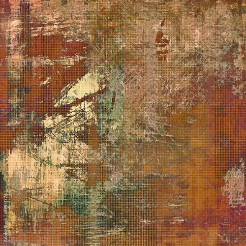 Grunge aging texture, art background. With different color patterns: yellow (beige); brown; green; purple (violet)