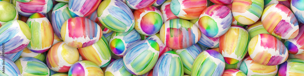 Fototapeta premium Panorama Hintergrund zu Ostern