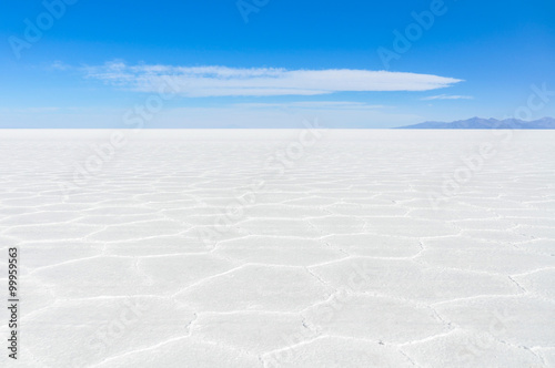 View of infinity in Salar de Uyuni  Bolivia