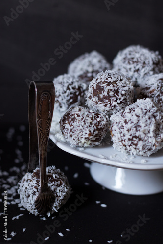 coconut cookies called bajaderka photo