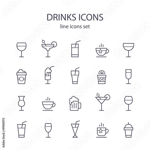 Drinks icons.