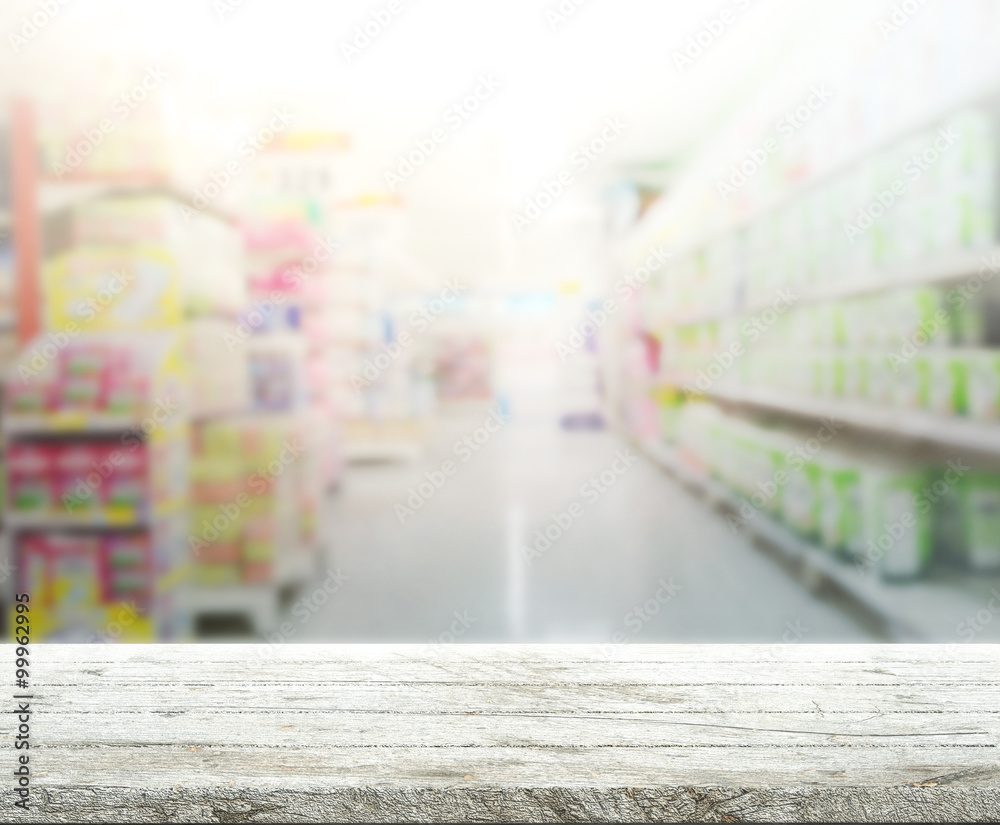 Abstract Blur Shopping Market of Background