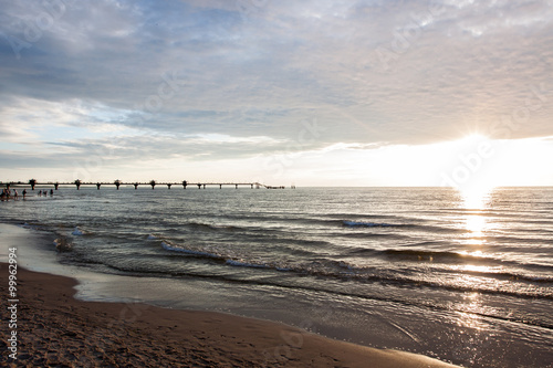 Wallpaper Mural Sunset on the Baltic Sea - Poland Torontodigital.ca