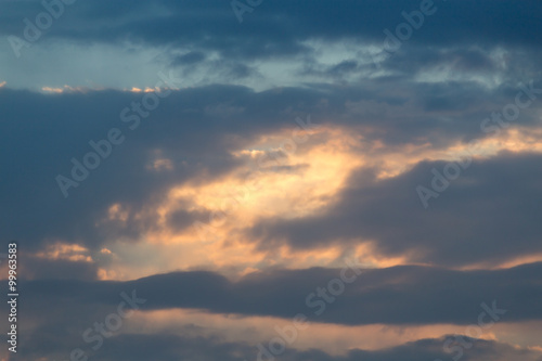 beautiful sky with clouds at dawn © schankz