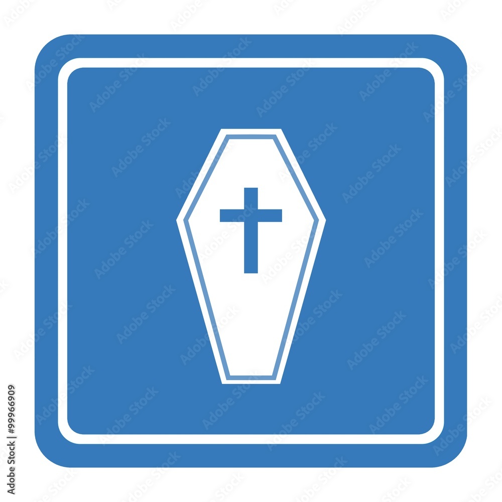 Obraz premium Cercueil dans un panneau