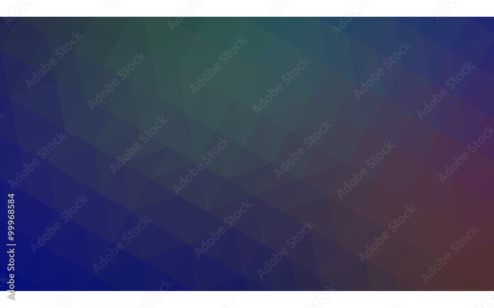 Multicolor blue, red polygonal design illustration, which consist of triangles and gradient in origami style. Multicolor blue, red polygonal design illustration, which consist of triangles and gradient in origami style.