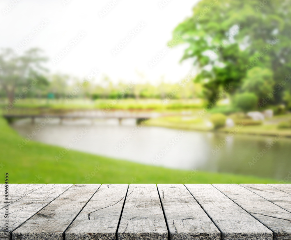 Table Top And Blur Nature of Background Table Top And Blur Nature of Background