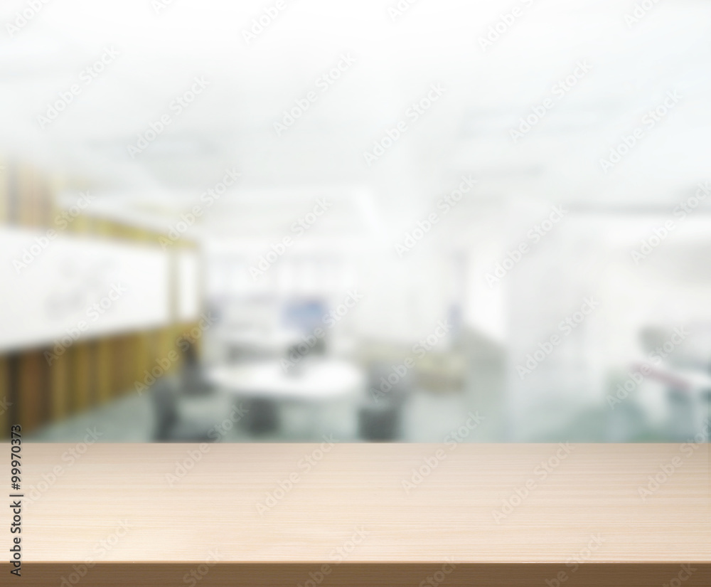 Table Top And Blur Office of Background