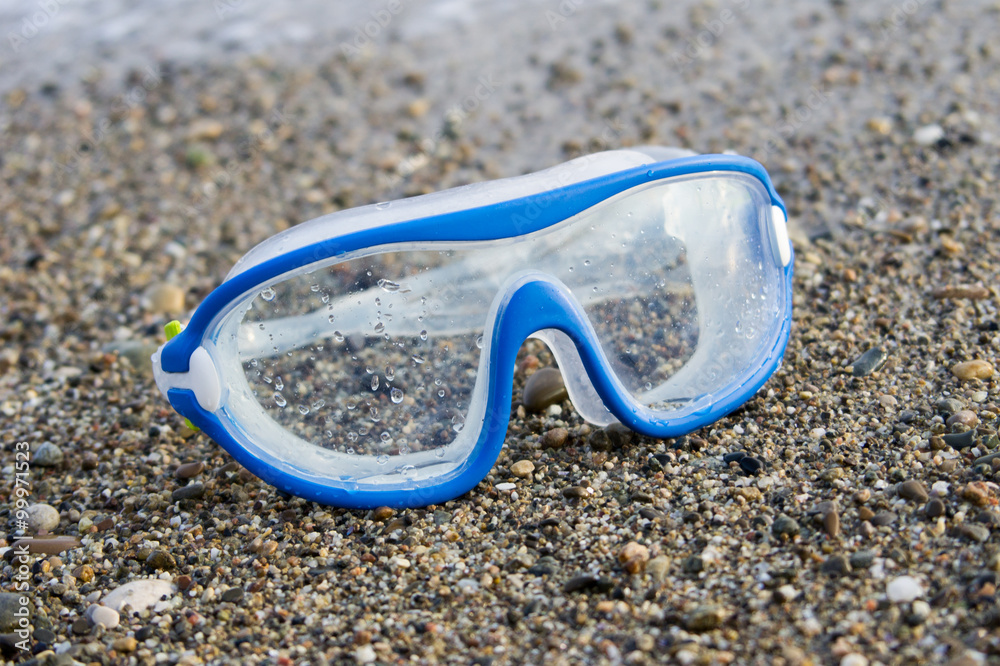 Blue Swimming Glasses