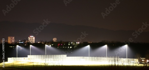 Stadion bei Nacht