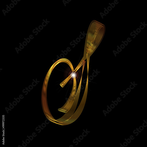 Letter S In Gold