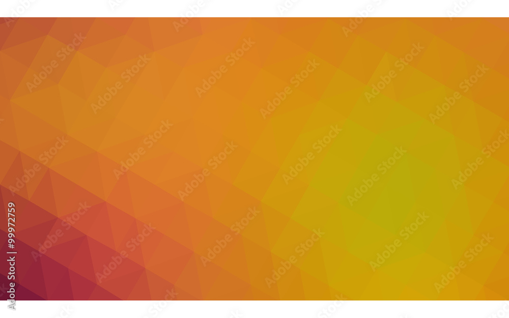 Obraz premium Multicolor red, yellow, orange polygonal design illustration, which consist of triangles and gradient in origami style.