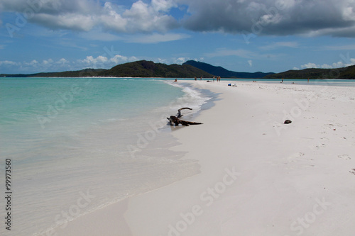 Teil des Whitehaven Beach in Australien. Aufgenommen im November 2015 auf der Whitsunday Insel. photo