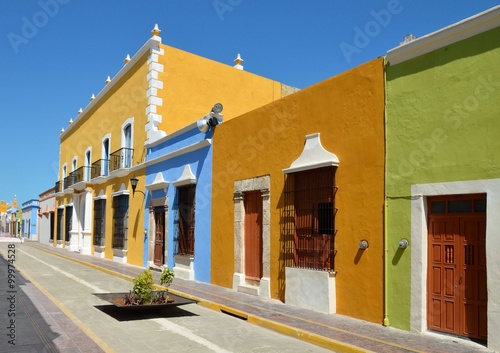 Campeche City in Mexico colonial architecture
