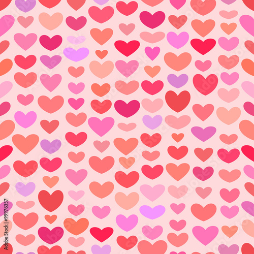 Wallpaper Mural Seamless Saint Valentine heart pattern Torontodigital.ca