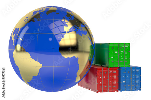 Global cargo shipping concept
