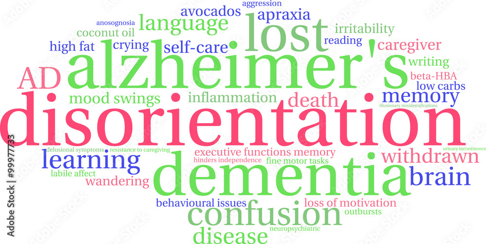Fototapeta premium Disorientation Word Cloud