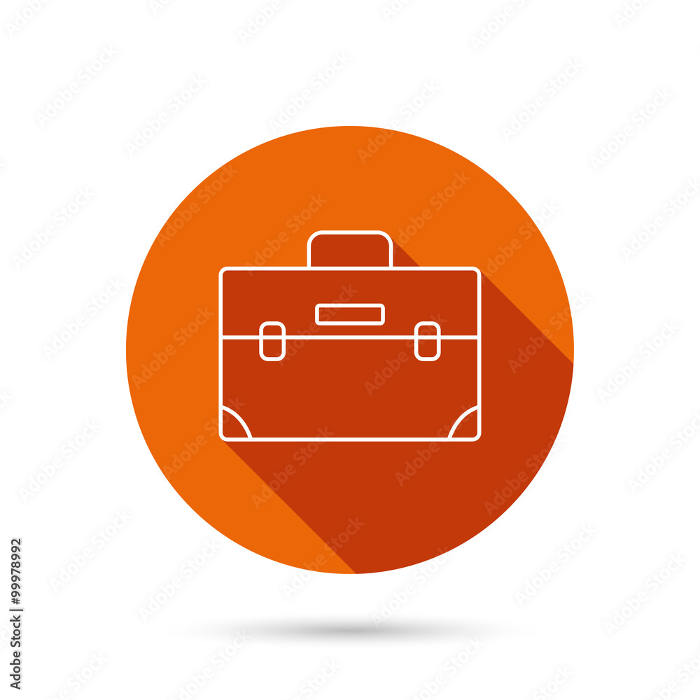 Briefcase icon. Business case sign. Briefcase icon. Business case sign.