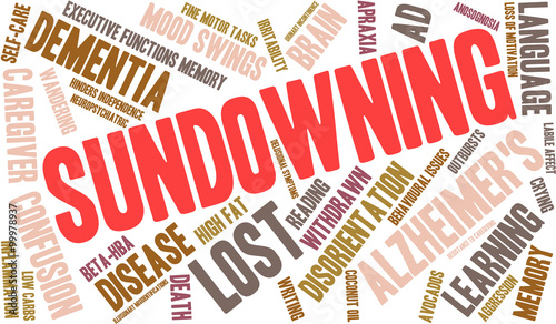 Sundowning Word Cloud