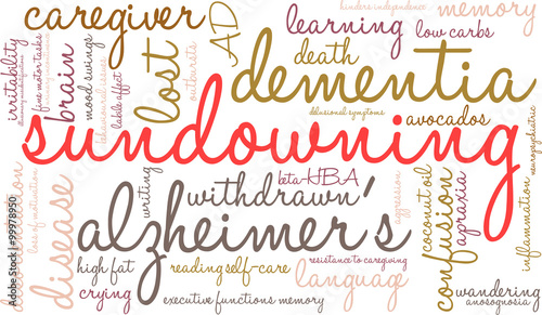 Sundowning Word Cloud