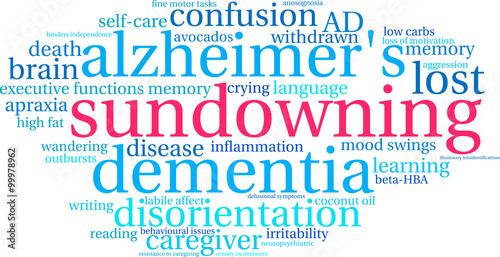 Sundowning Word Cloud