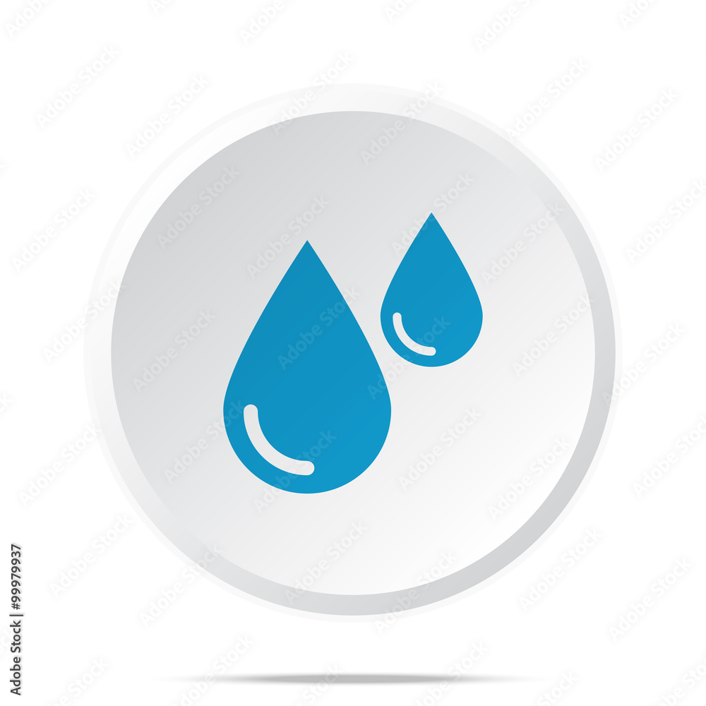 Flat blue Blood icon on circle web button on white Flat blue Blood icon on circle web button on white