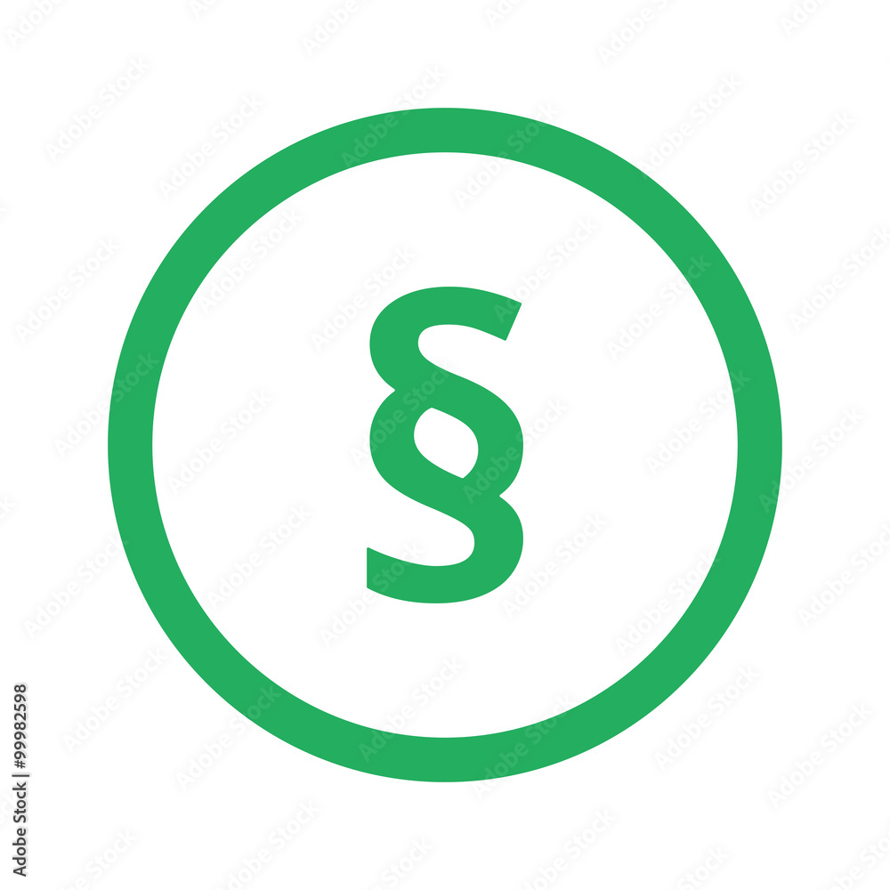 Flat green Paragraph icon and green circle Flat green Paragraph icon and green circle