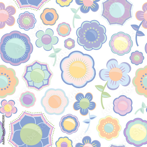 Abstract Seamless Floral Background