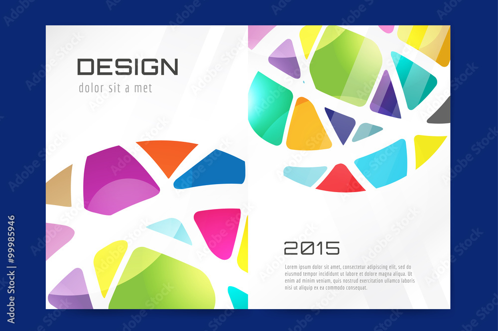 Abstract brochure or flyer design template